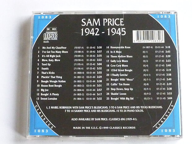 Sam Price - Classics 1942-1945