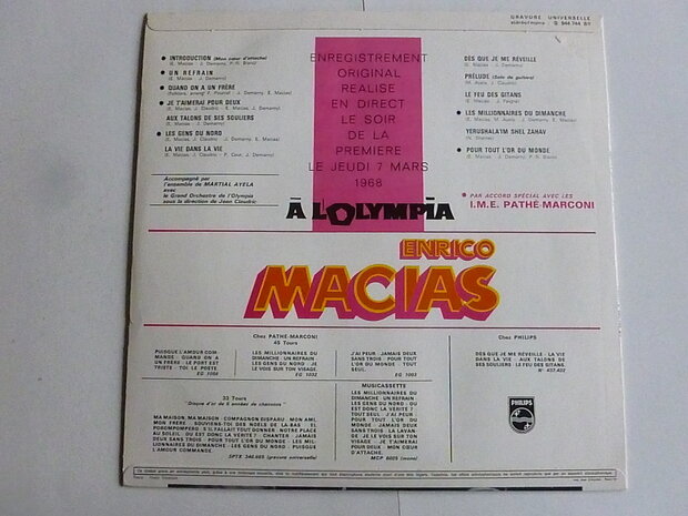 Enrico Macias - Olympia 68 (LP)