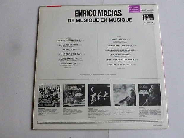 Enrico Macias - De Musique en Musique (LP) 