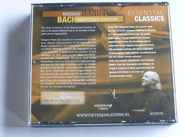 Messiah Händel & Matthäus Passion - Bach / Pieter Jan Leusink (4 CD)