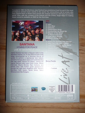 Santana - Hymns for Pease 2 DVD 