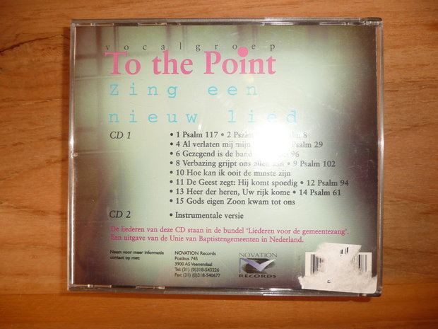 Vocalgroep To the Point - Zing een nieuw lied 2 CD