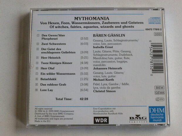 Mythomania - Songs of witches, fairies, wizards and ghosts / Bären Gässlin