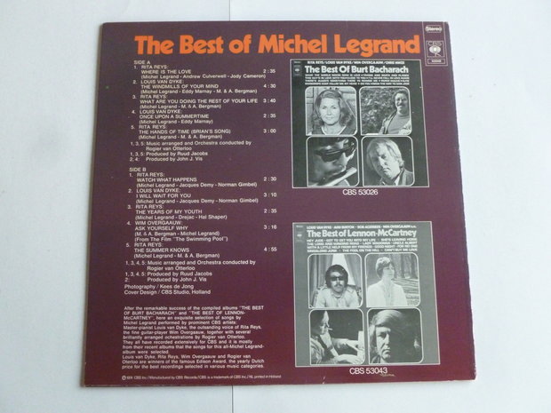 The Best of Michel Legrand - Louis van Dyke, Rita Reys, Rogier van  (LP)