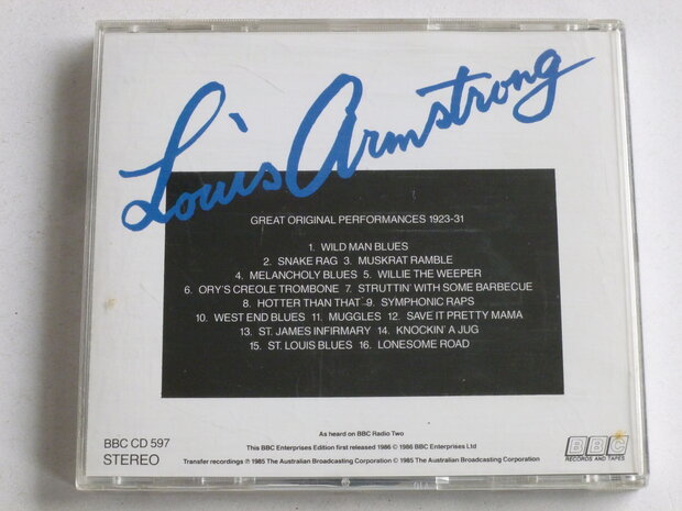 Louis Armstrong - Great Original Performances 1923-1931