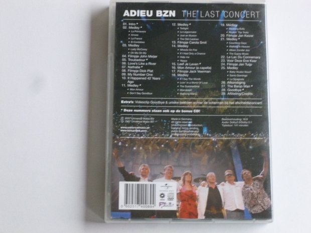 BZN - Adieu BZN / The last Concert ( CD + DVD)