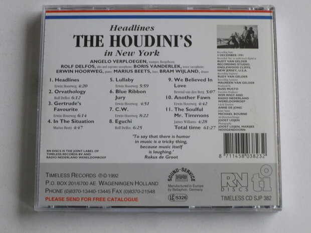 The Houdini's in New York - Headlines