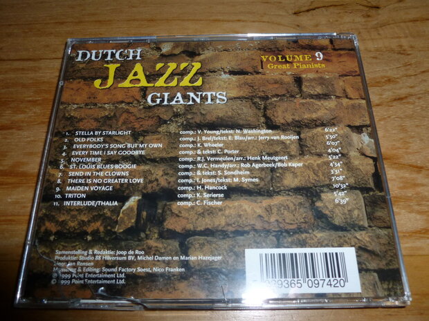 Great Pianists - Dutch Jazz Giants volume 9