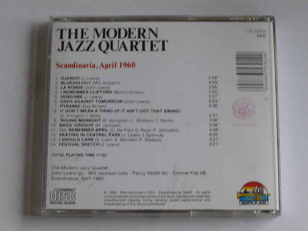 The Modern Jazz Quartet - in Concert / Scandinavia 1960