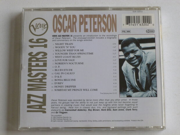 Oscar Peterson - Jazz Masters 16