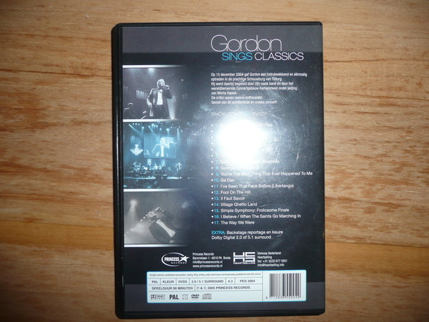 Gordon Sings Classics - CD+DVD