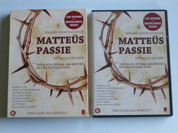 Bach - Matteüs Passie / The Bach Choir & Orchestra , Leusink (2 DVD)