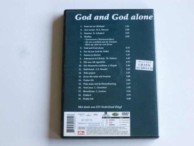 God and God alone - Martin Mans, Urker Mannen ensemble, Rijssens Mannenkoor (CD + DVD)