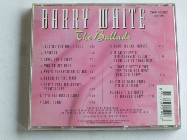 Barry White - The Ballads