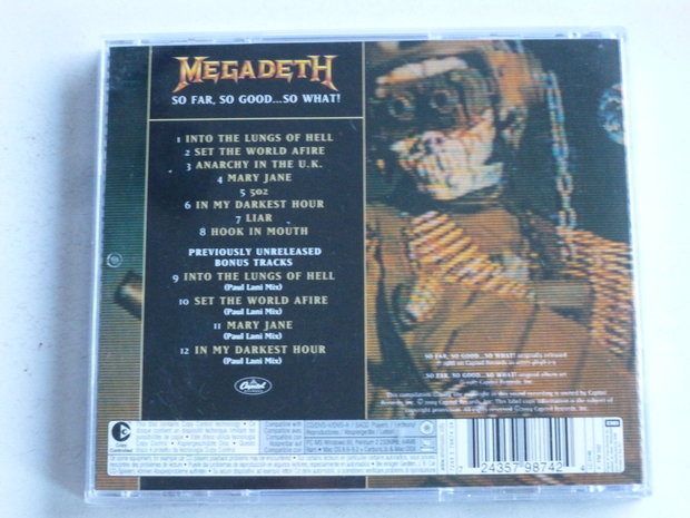 Megadeth - So Far, So Good...So What! (remastered)