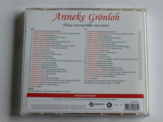 Anneke Grönloh - Al haar onvergetelijke successen ( CD + DVD)