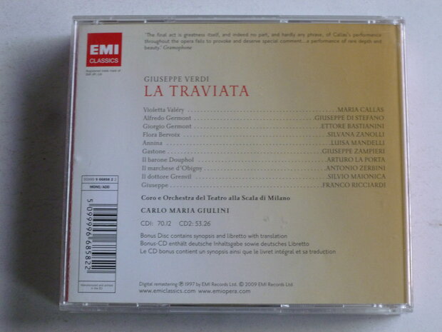 Verdi - La Traviata / Maria Callas, Carlo Maria Giulini (2 CD + CD Rom)