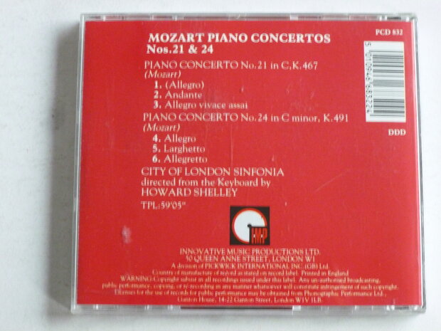 Mozart - Piano Concertos 21&24 / Howard Shelley