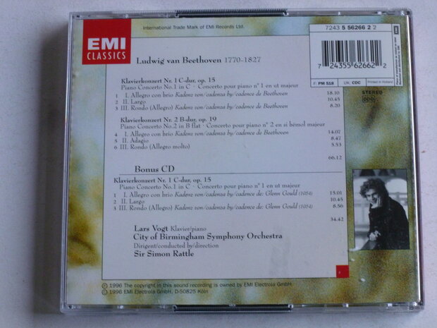 Beethoven - Klavierkonzerte 1 & 2 / Lars Vogt, Simon Rattle (2 CD)