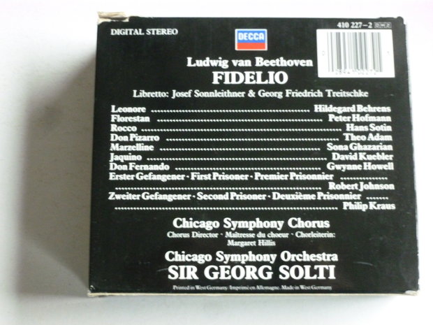 Beethoven - Fidelio / Sir Georg Solti (2 CD)