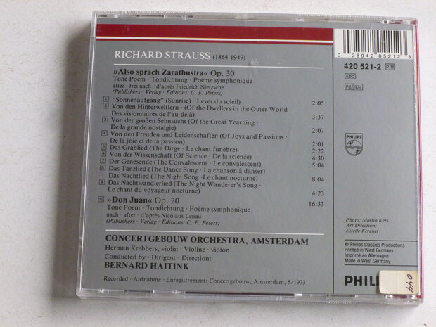 Richard Strauss - Also sprach Zarathustra / Bernard Haitink