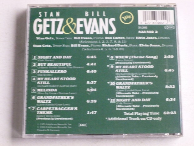 Stan Getz & Bill Evans 