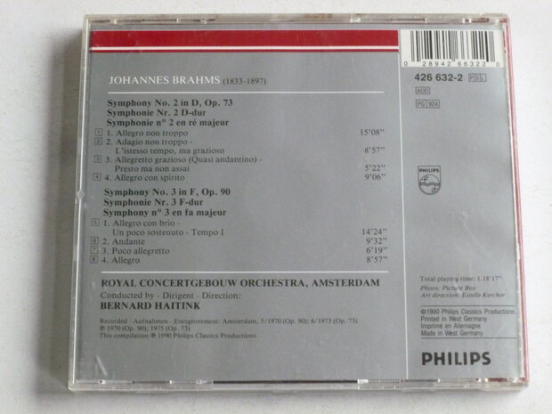 Brahms - Symphonies 2 & 3 / Bernard Haitink