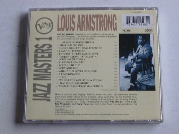 Louis Armstrong - Jazz Masters 1