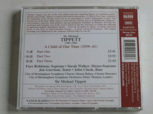 Tippett - A Child of our Time / Sir Michael Tippett