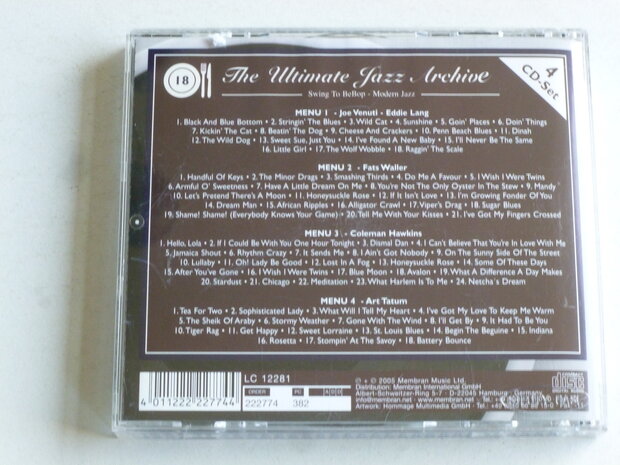 Joe Venuti, Fats Waller, C. Hawkins, Art Tatum - Jazz Archive 18 (4 CD)