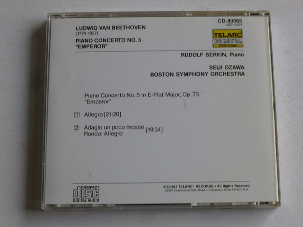 Beethoven - Piano Concerto no. 5 / Rudolf Serkin, Ozawa