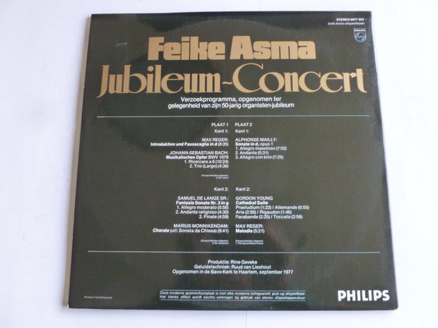 Feike Asma - Jubileum Concert (2 LP)