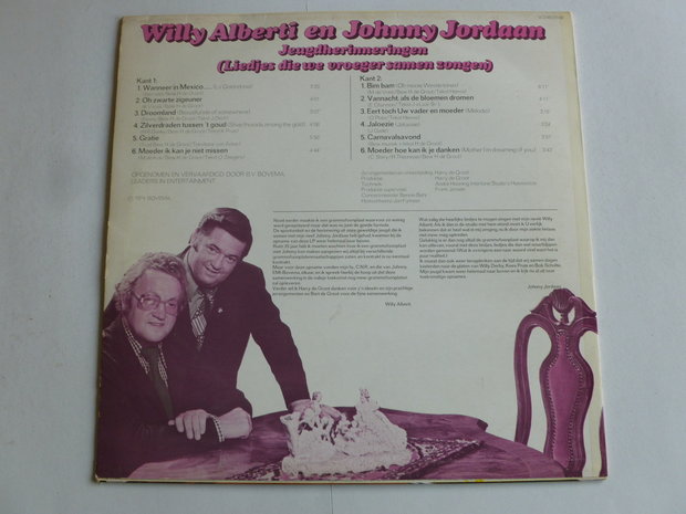 Willy Alberti en Johnny Jordaan - Jeugdherinneringen (LP)