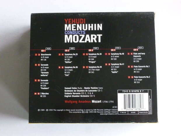 Yehudi Menuhin conducts Mozart (5 CD)