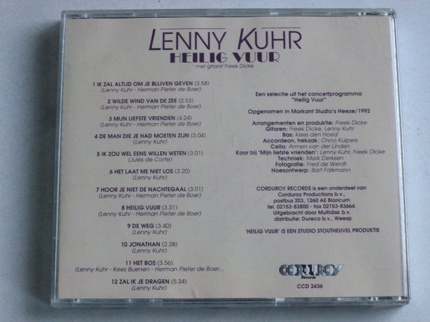 Lenny Kuhr - Heilig Vuur (met handtekening)