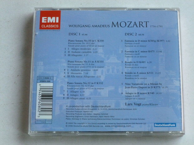 Mozart - Piano Sonatas & fantasias / Lars Vogt (2 CD)