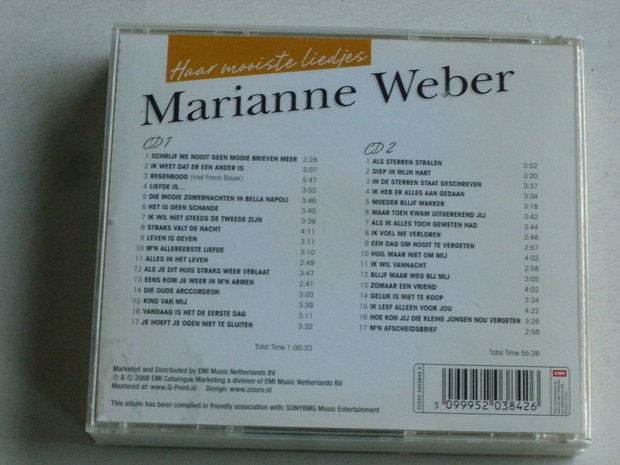 Marianne Weber - Haar mooiste liedjes (2 CD)