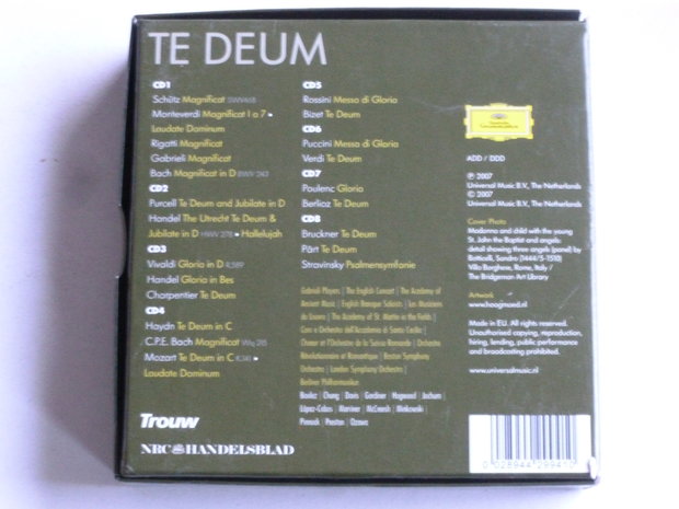 Te Deum - Purcell, Handel, Charpentier, Haydn, Mozart, Bizet, Verdi, Berlioz, Bruckner, Pärt (8 CD)