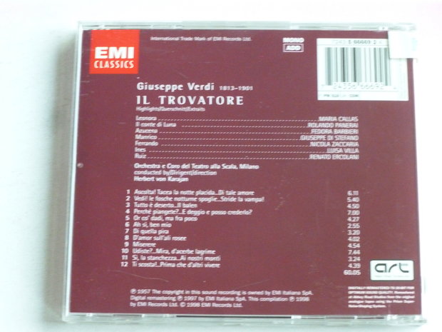 Verdi - Il Trovatore / Maria Callas, Herbert von Karajan