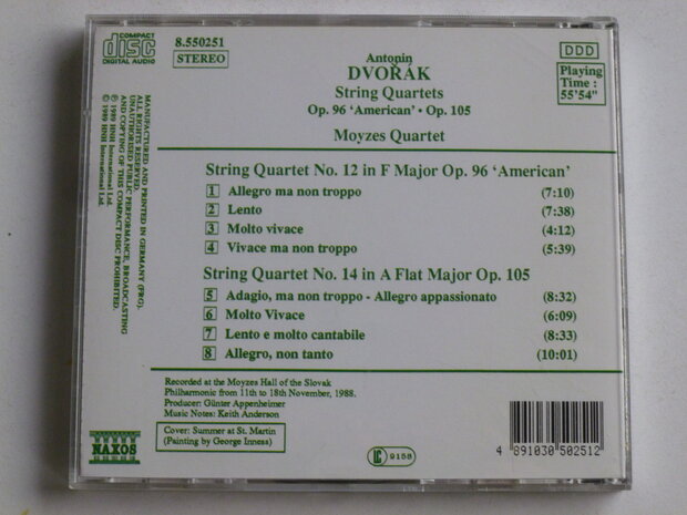 Dvorak - String Quartets / Moyzes Quartet