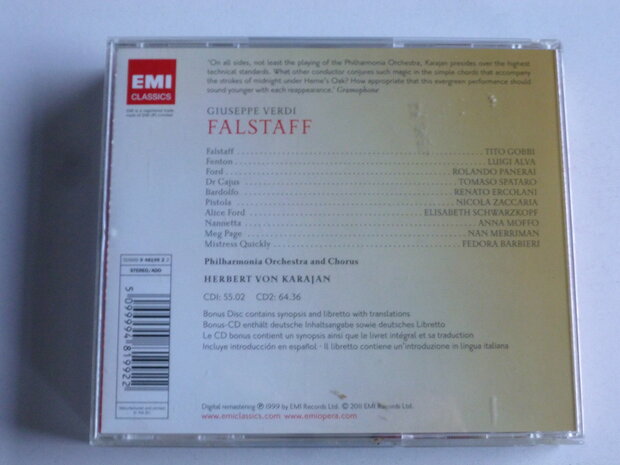 Verdi - Falstaff / Herbert von Karajan (2 CD) EMI