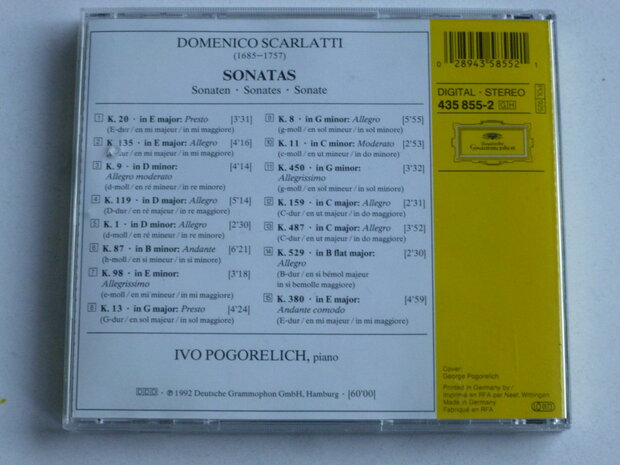 Scarlatti - Sonatas / Ivo Pogorelich