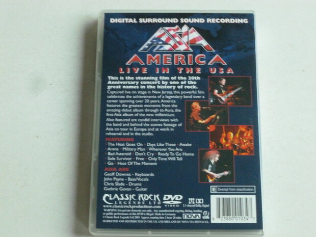 Asia - America / Live in the USA (DVD)