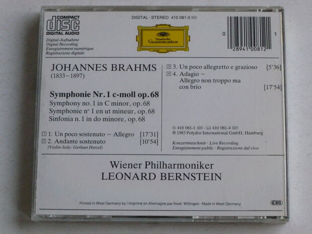 Brahms - Symphonie no. 1 / Leonard Bernstein