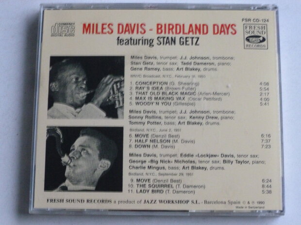 Miles Davis - Birdland Days feat. Stan Getz