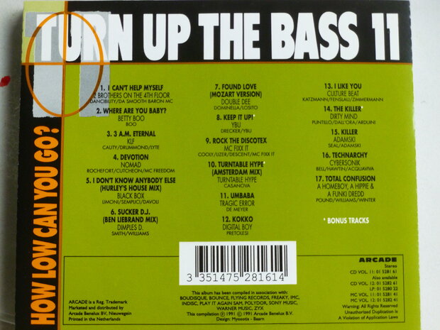 Turn Up the Bass volume 11