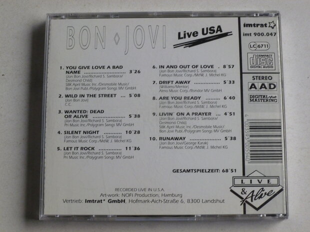 Bon Jovi -Live USA 