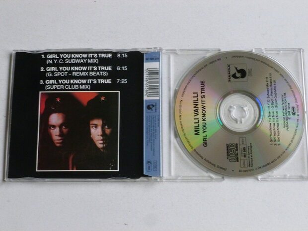 Milli Vanilli - Girl you know it's true (CD Single)