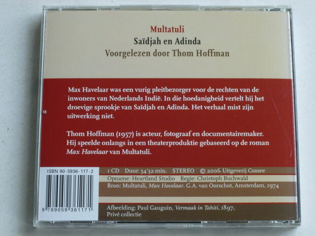 Multatuli - Saïdjah en Adinda (CD luisterboek)