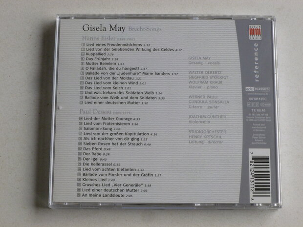 Gisela May - Brecht Songs / Hanns Eisler, Paul Dessau 